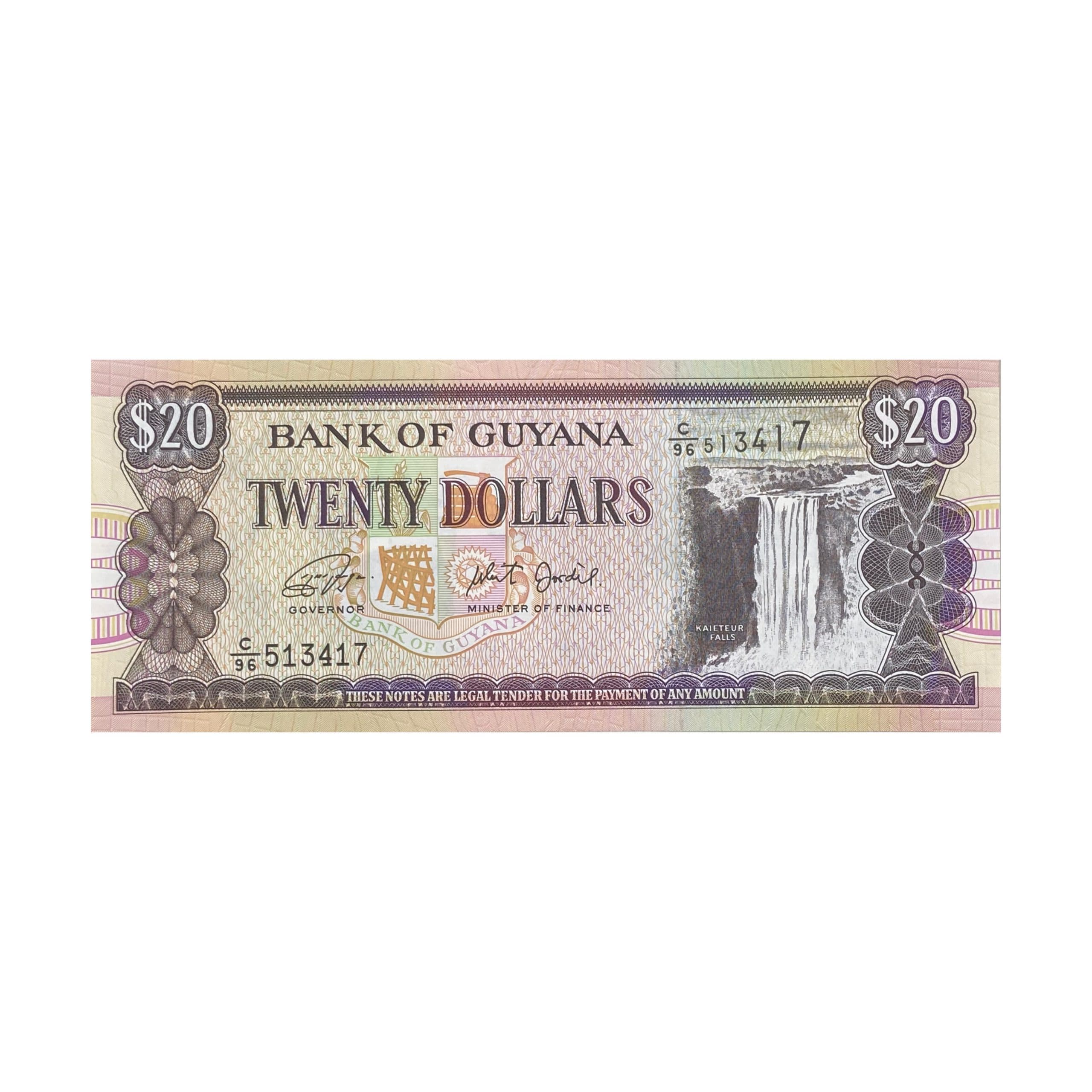 اسکناس 20 دلار گویان