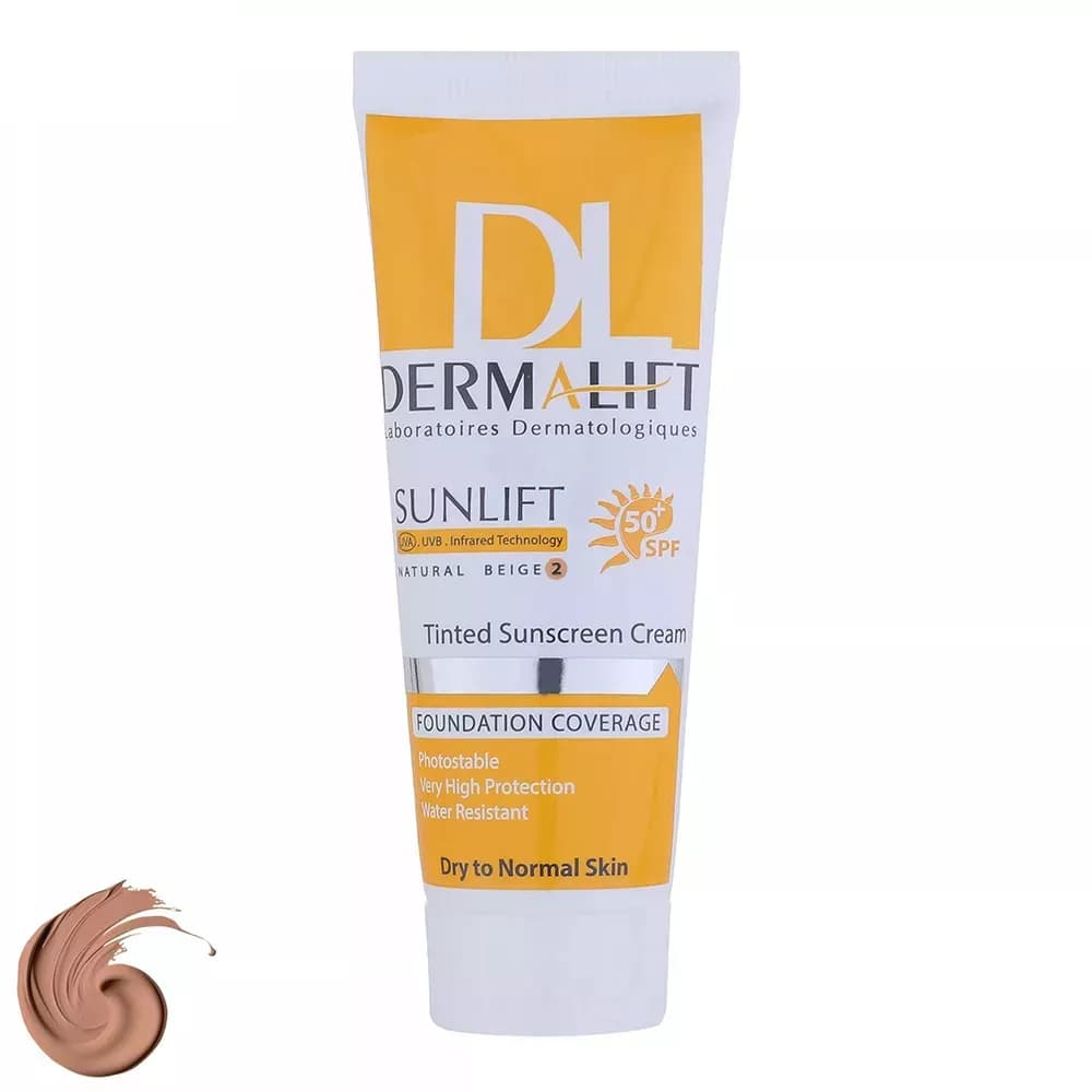 کرم ضد آفتاب SPF50 درمالیفت پوست خشک شماره 2 حجم 40 میلی‌لیتر — تصویر ۴