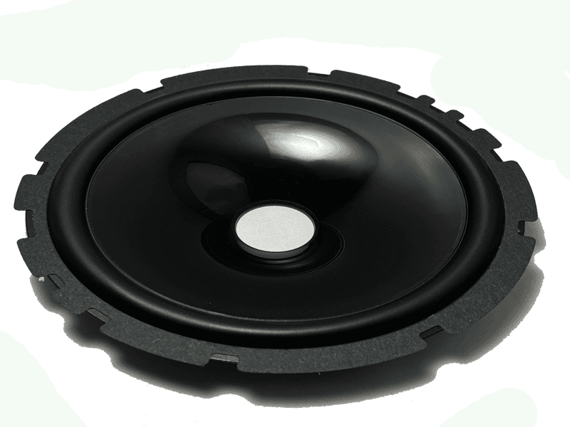صفحه بلندگو 6 اینچ پلاستیکی مشکی فوم لاستیکی گلویی 2.5cm