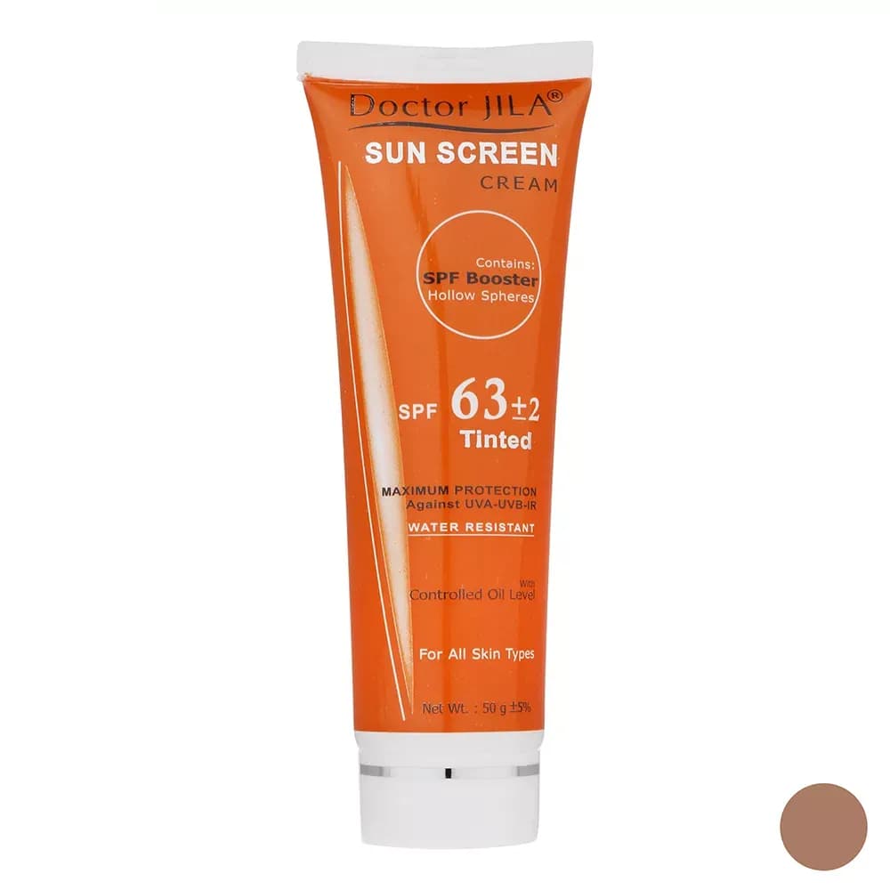 کرم ضدآفتاب رنگی دکتر ژیلا SPF63 مدل DJ3 وزن 50 گرم — تصویر ۲