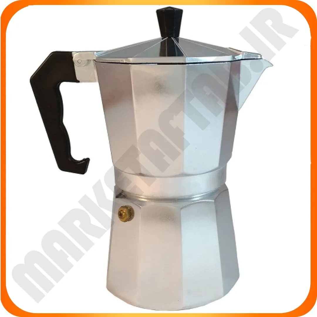 قهوه جوش 6 کاپ آلومینیومی جعبه قرمز موکا