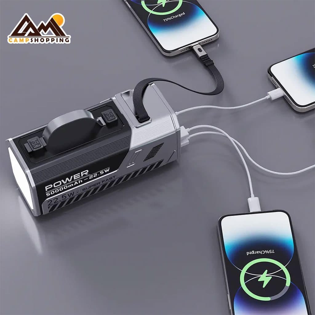 پاوربانک 50000mAh گرین لاین مدل GL-PX10 کد GNPWM50PB2SL — تصویر ۲