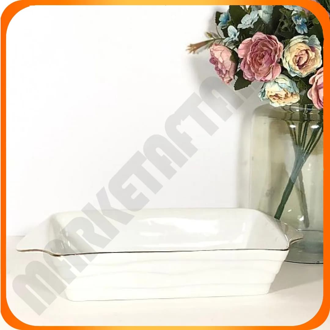 تابه مستطیل کوچک 131-Sسرامیک لمون