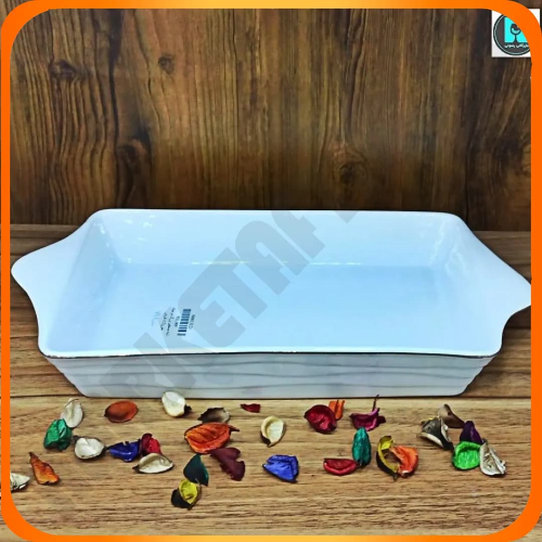 تابه مستطیل بزرگ سرامیک لمون