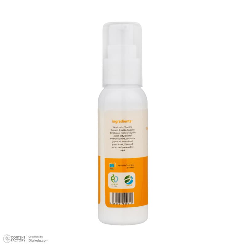 کرم ضد آفتاب بی‌رنگ صورت آرت وینا SPF 50 مدل Lanolin Free ‌محافظ +++PA مناسب برای انواع پوست حجم 50 میلی‌لیتر — تصویر ۴