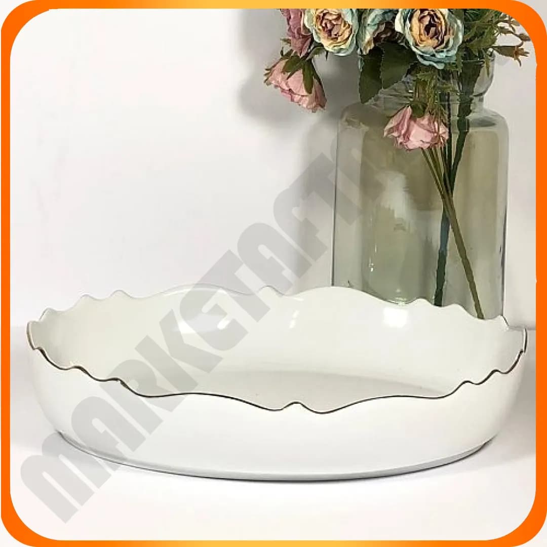 تابه بیضی موج کوچک s-136 سرامیکی لمون