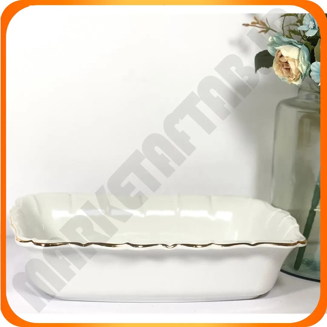 تابه مستطیل ریوان کوچک سرامیک لمون