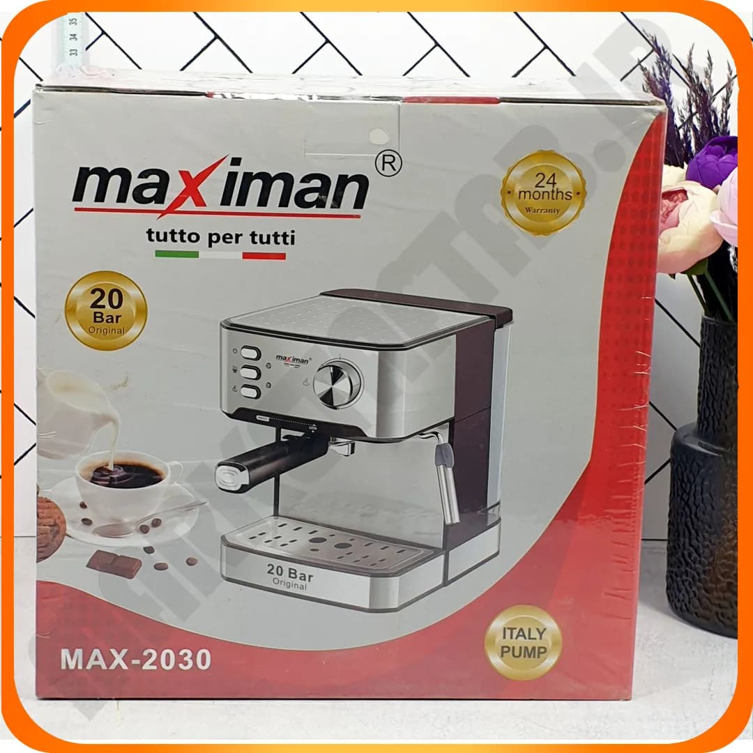 اسپرسوساز 20 بار 1/6 لیتری مدل MAX-2030 مکسی من
