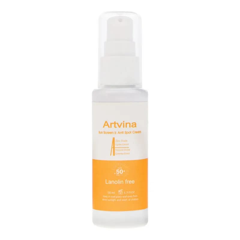 کرم ضد آفتاب بدون رنگ آرت وینا SPF 50 مدل Highly Effective محافظ UVA ،UVB و PA+++، ضد حساسیت، ضد چروک و ضد پیری مناسب انواع پوست حجم 50 میلیلیتر — تصویر ۱۱