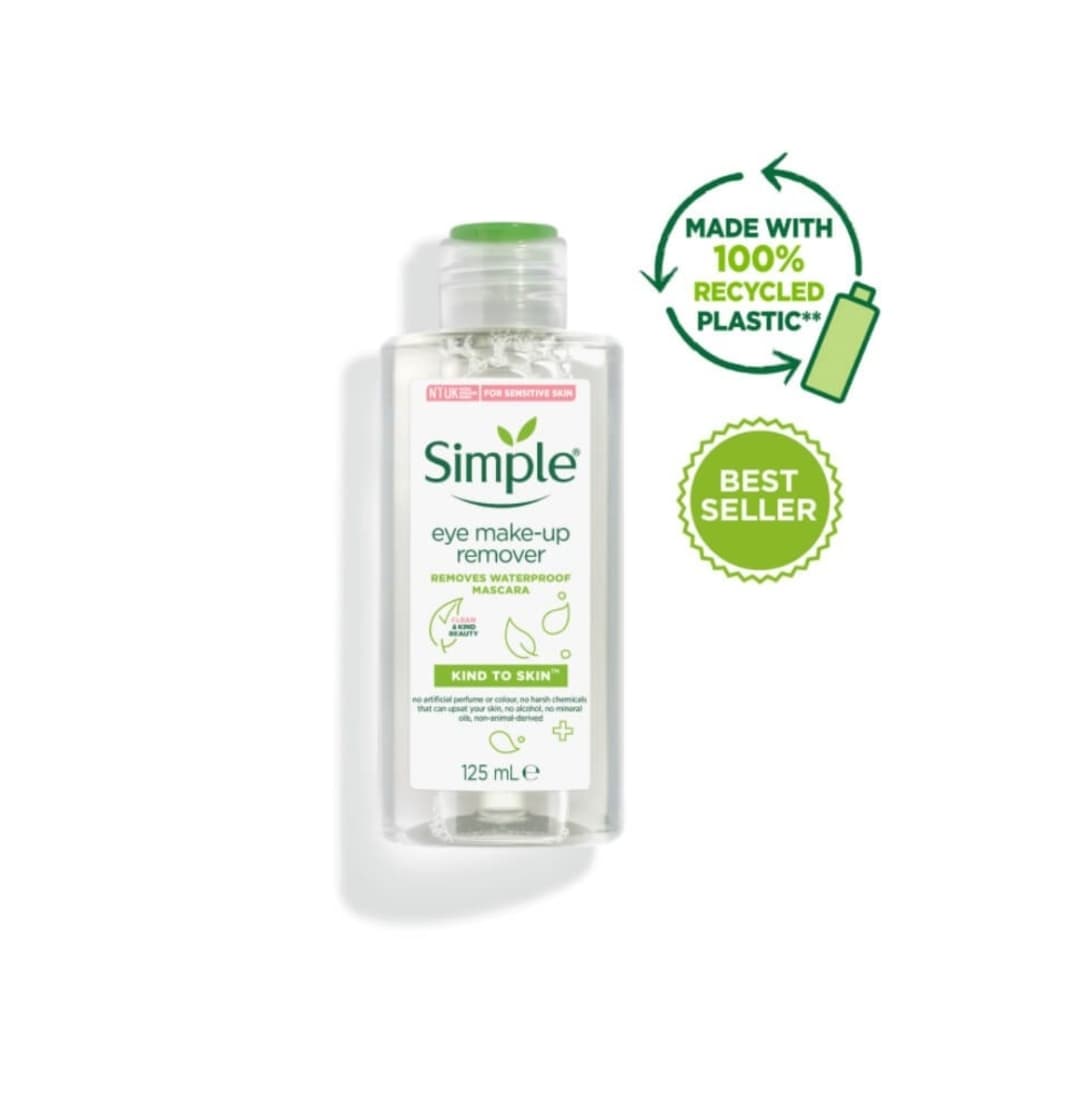 پاک کننده آرایش چشم سیمپل simple 125ml — تصویر ۲
