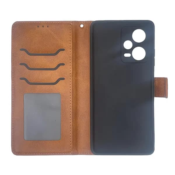 کیف چرمی شیائومی Redmi Note 12 Pro 5G بند دار — تصویر ۶