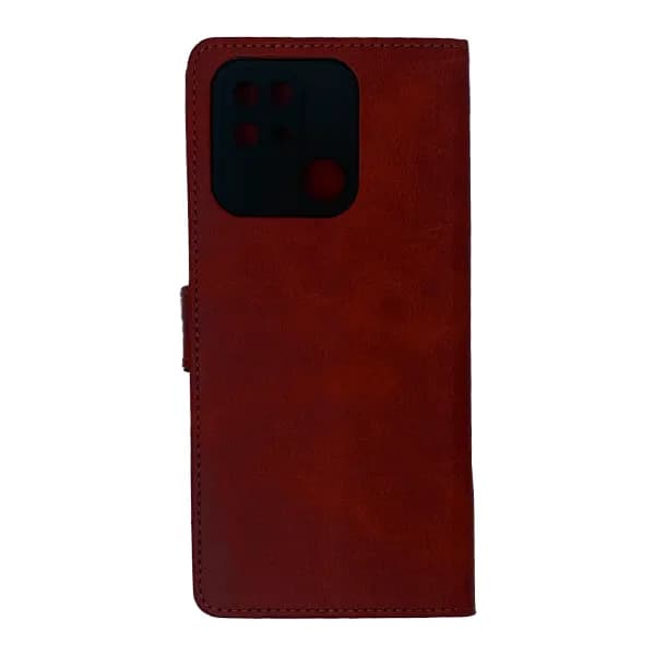 کیف چرمی کلاسوری Redmi 10C/Poco C40 بند دار — تصویر ۷