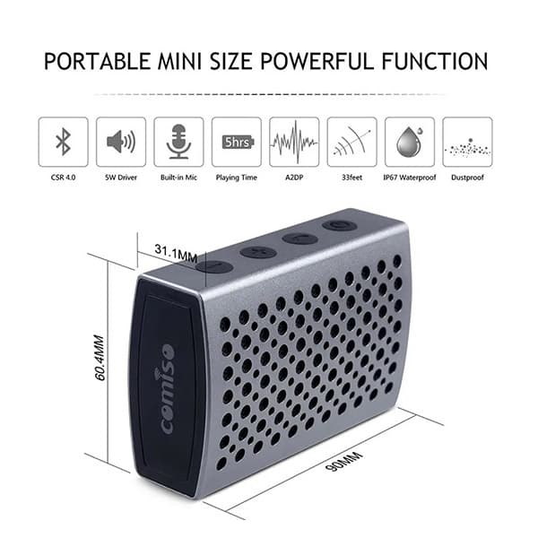 اسپیکر بلوتوثی Comiso مدل C9 — تصویر ۴