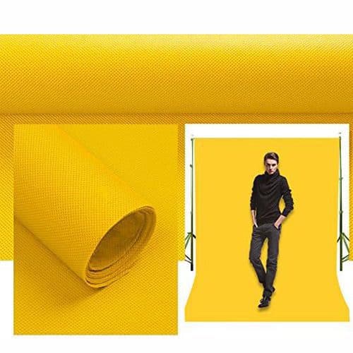 فون عکاسی شطرنجی بکگراند زرد Backdrop 2×3 Nonwoven Fabric Yellow — تصویر ۲