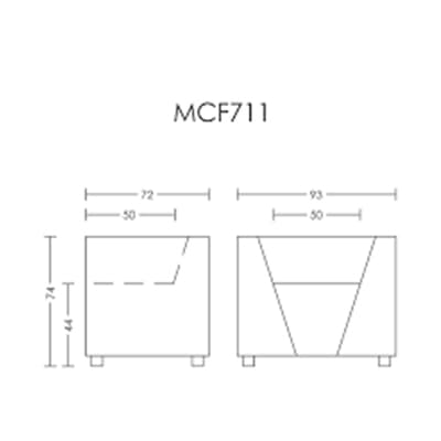 مبل مدولار آرتمن مدل MCF711 — تصویر ۳