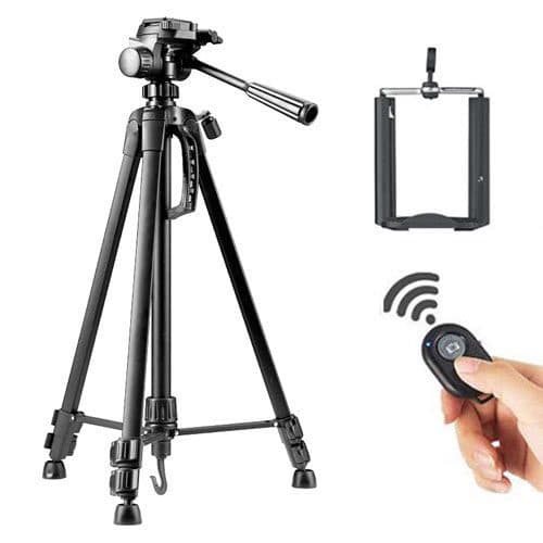 سه پایه ویفنگ همراه ریموت و هولدر موبایل Weifeng WT-3520