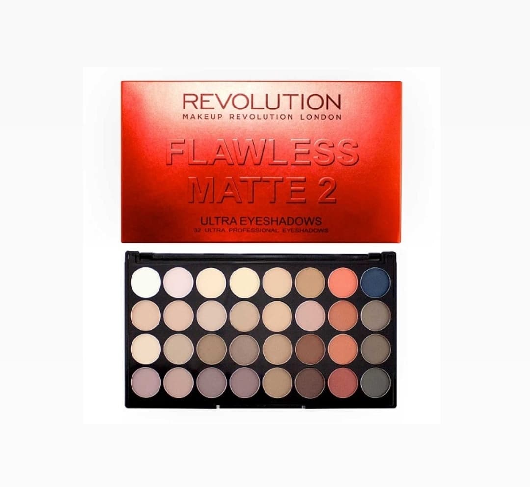 پالت سایه ۳۲ رنگ مات میکاپ رولوشن مدل Flawless Matte 2 — تصویر ۴