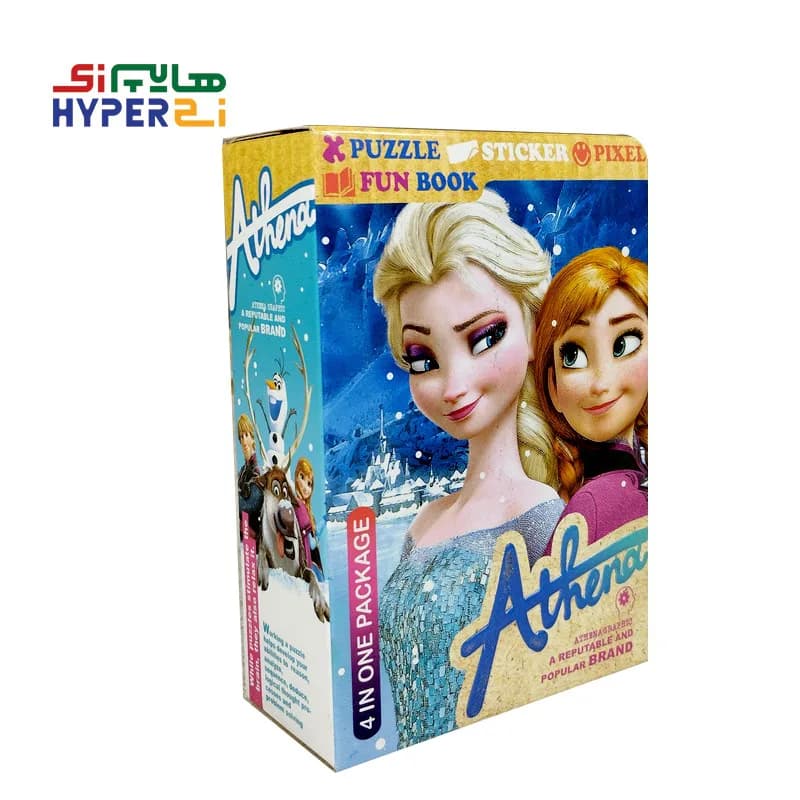 پازل دایره ای 20 تکه آتنا طرح فروزن2 frozen (بهمراه استیکر و پیکسل)