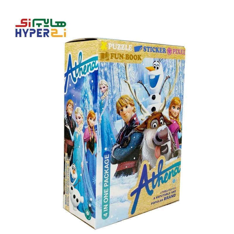 پازل دایره ای 20 تکه آتنا طرح فروزن1 frozen (بهمراه استیکر و پیکسل)