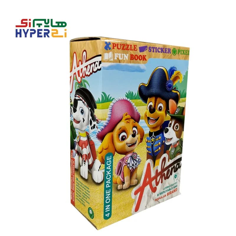 پازل دایره ای 20 تکه آتنا طرح انیمالز کاپ (بهمراه استیکر و پیکسل)