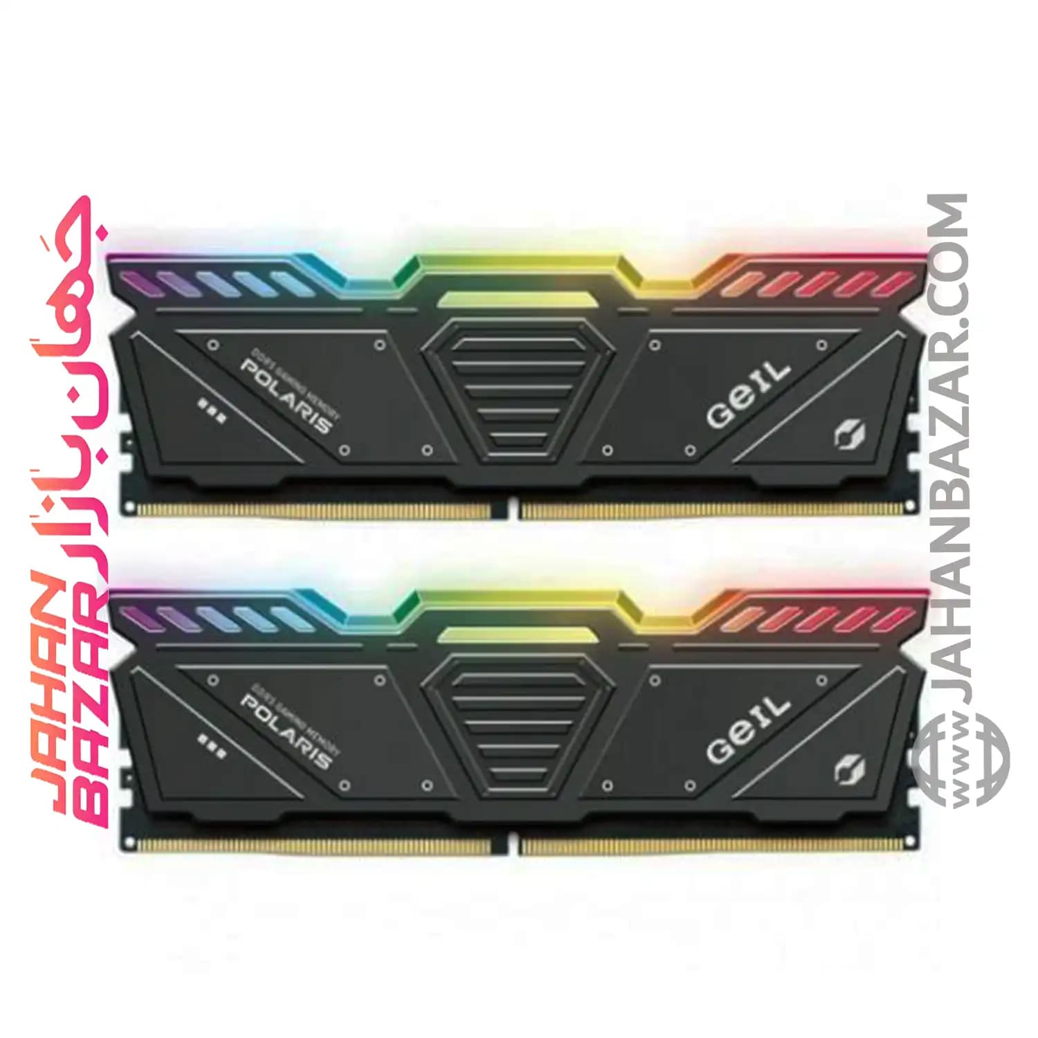 رم دسکتاپ جیل دو کاناله CL42 مدل DDR5 5200 MHz GEIL POLARIS ظرفیت 32GB