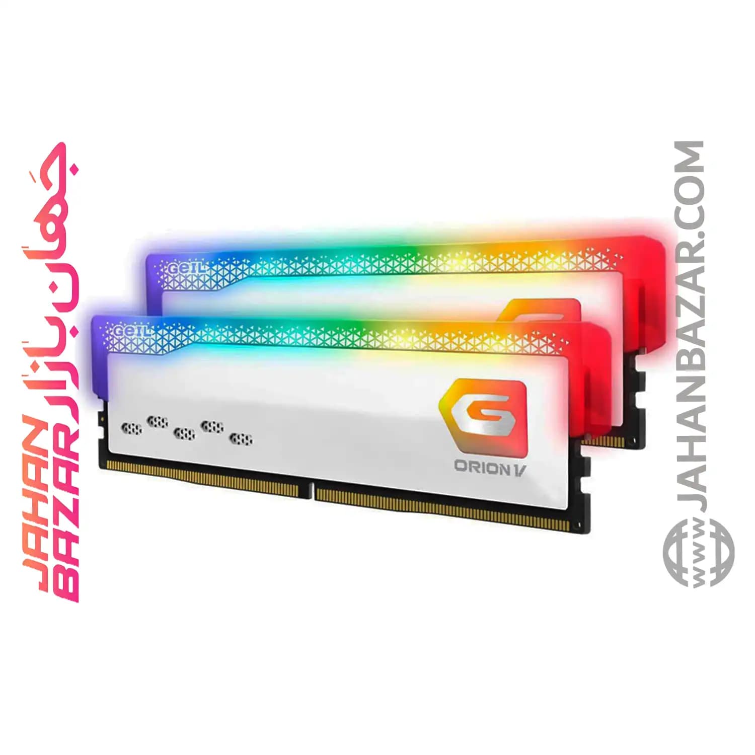 رم دسکتاپ جیل دو کاناله CL36 مدل DDR5 6000 MHz GEIL ORION V WHITE ظرفیت 32GB — تصویر ۲