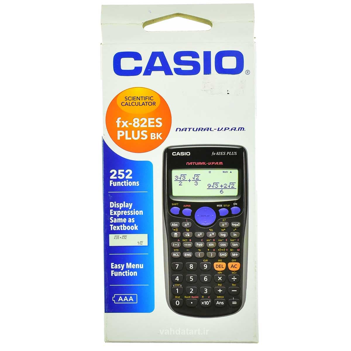 ماشین حساب کاسیو مهندسی مدل fx82es plus bk
