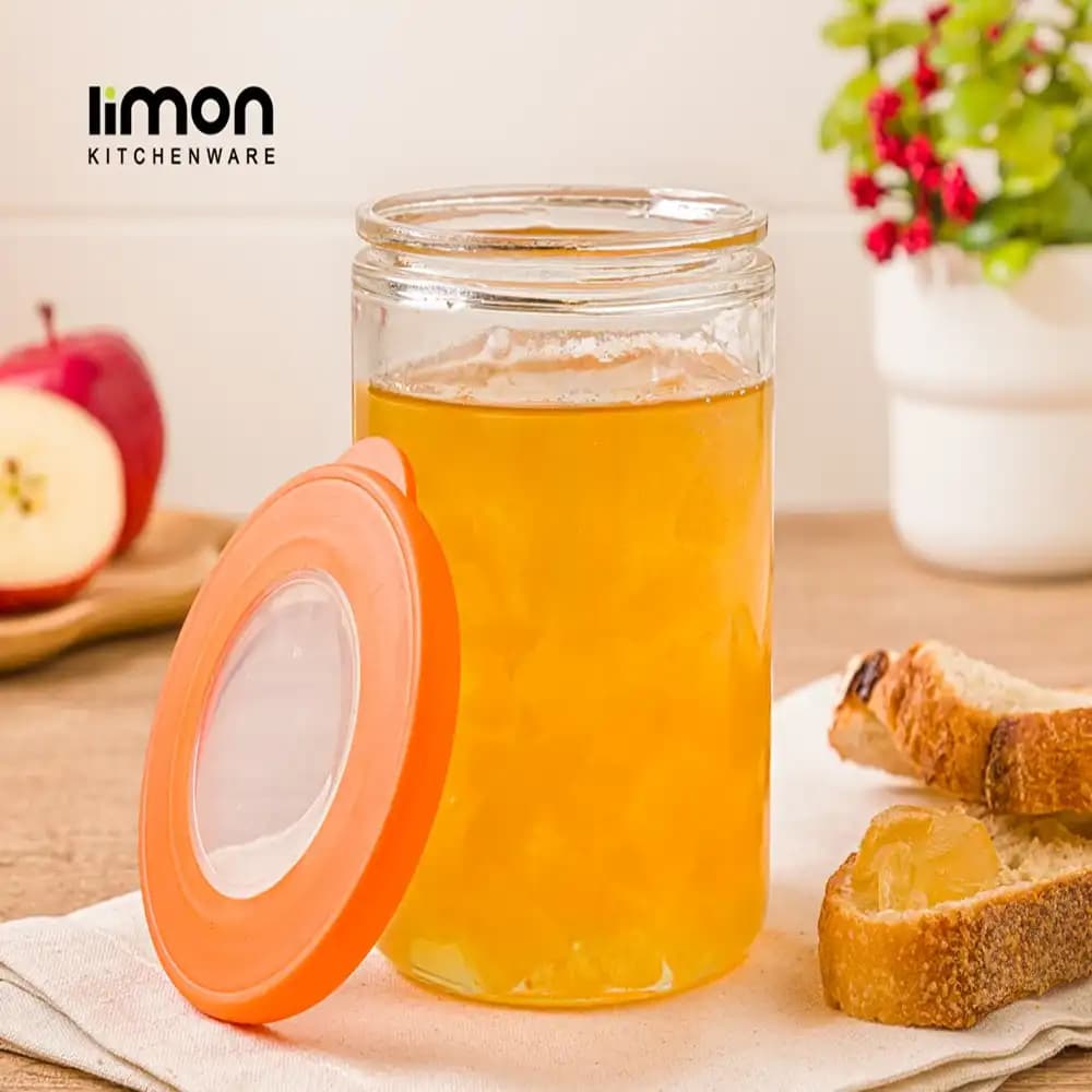بانکه شیشه ای 700 میلی لیتر لیمون مدل الوان کد 250000 — تصویر ۲
