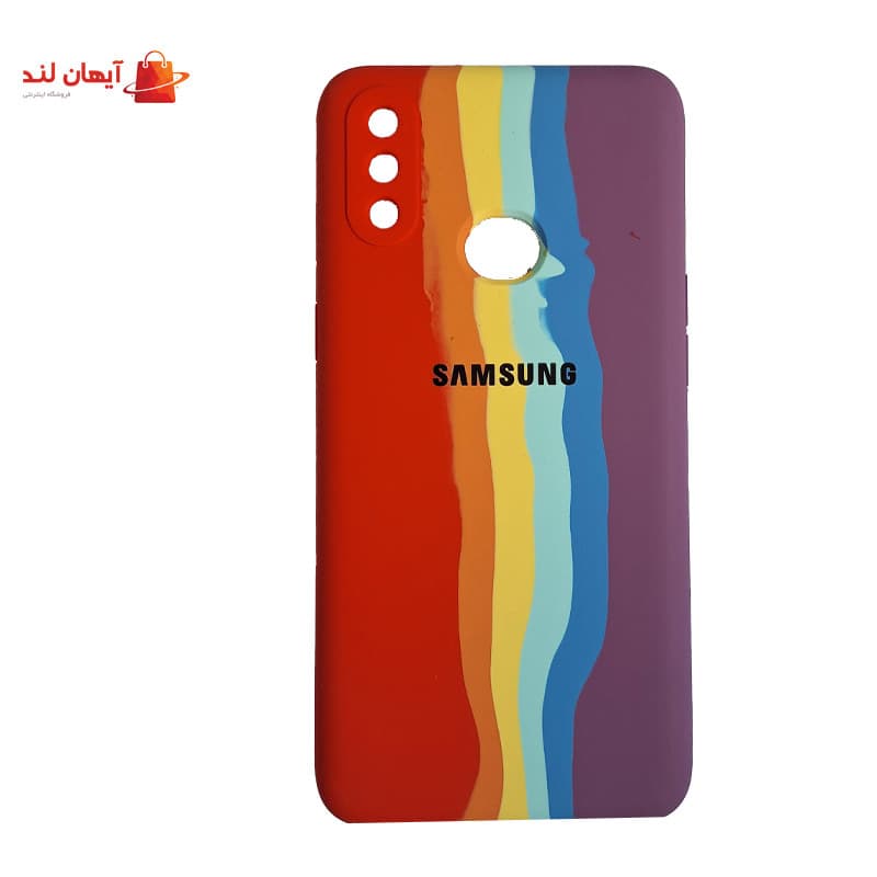 قاب گوشی Galaxy A10S سامسونگ سیلیکونی اورجینال رنگین کمانی