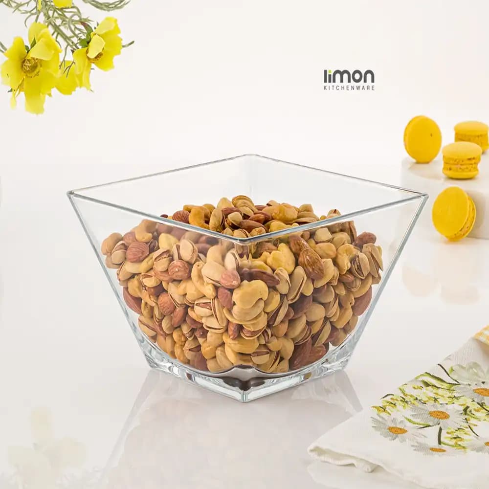 آجیل خوری مربع لیمون کد 209200 — تصویر ۲