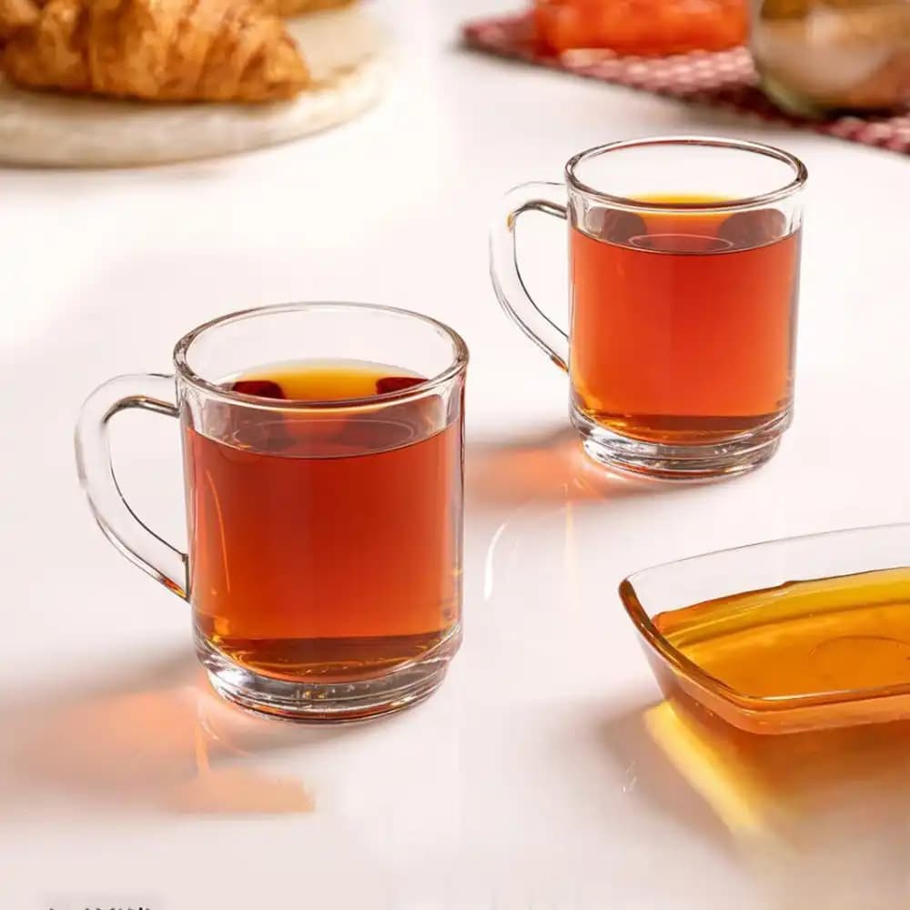 لیوان شیشه ای دسته دار 240 سی سی لیمون کد 238800 — تصویر ۲