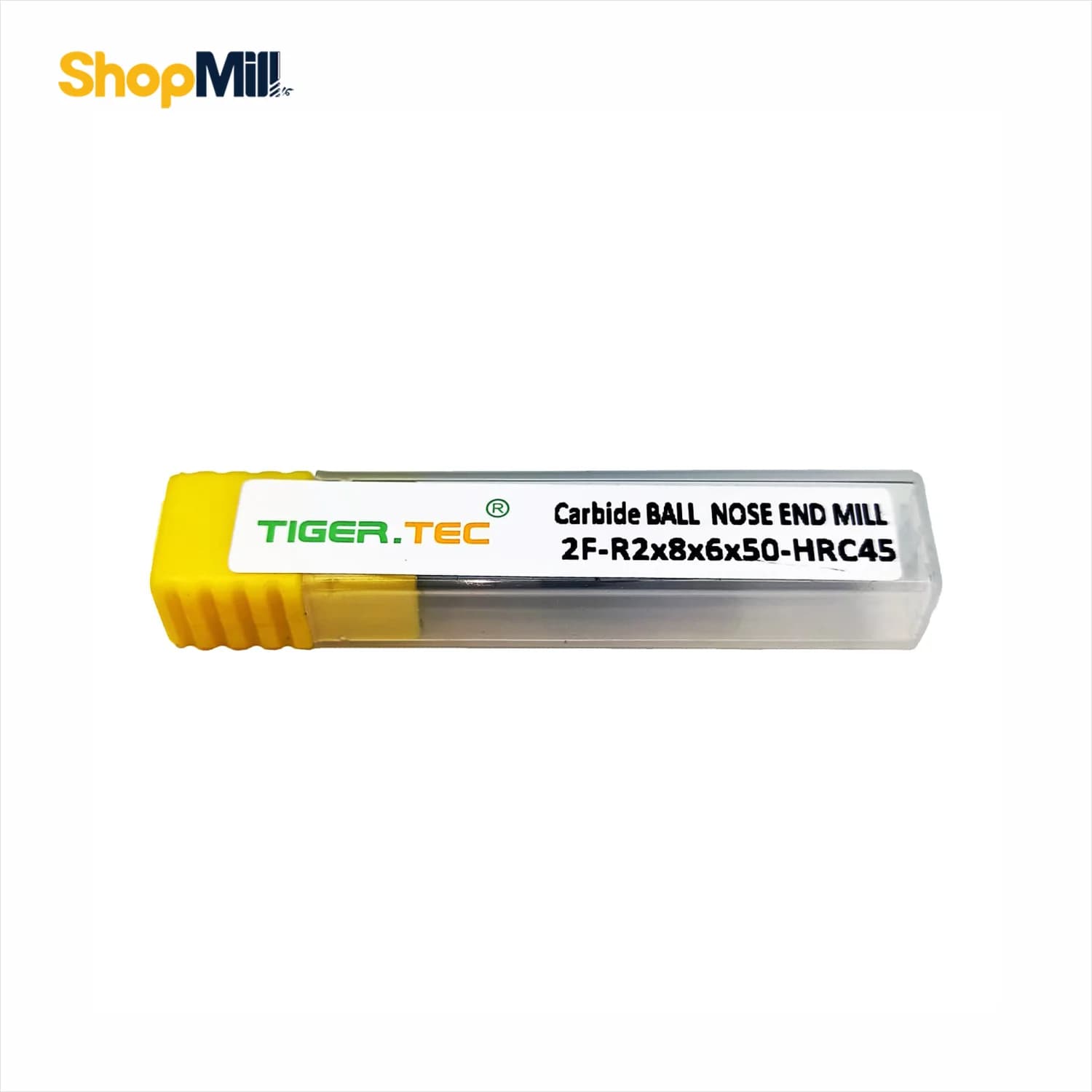 فرز انگشتی بالنوز الماس 4 تایگرتک (TIGER TEC) مدل 2F-R2x8x6x50-HRC45