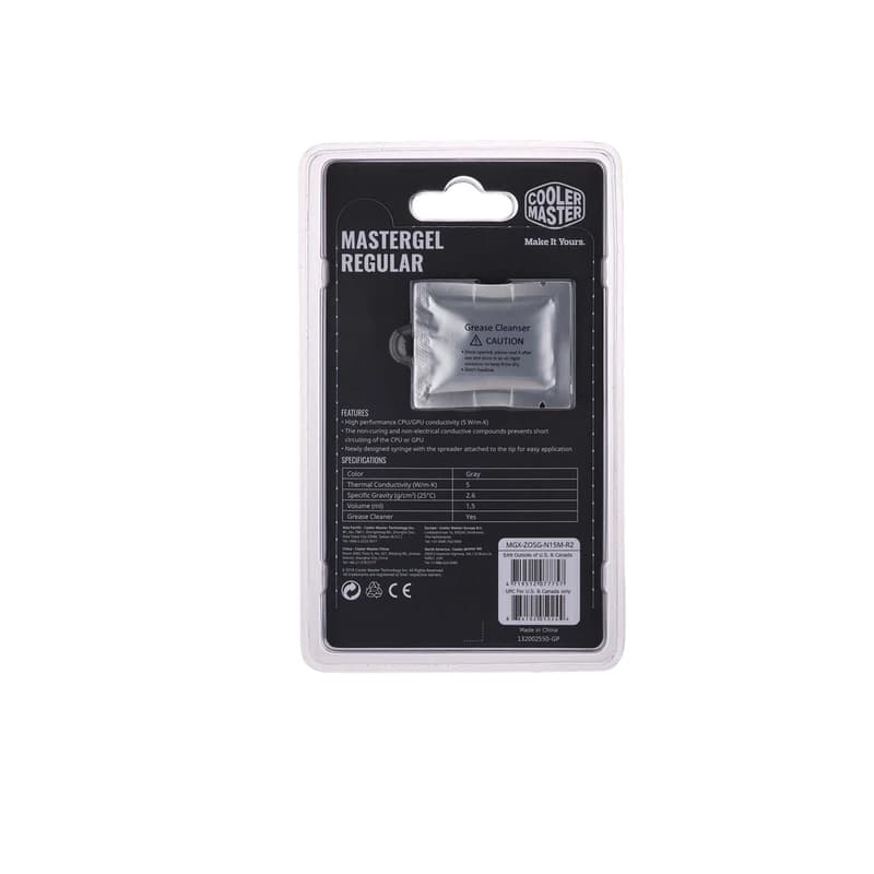 خمیر سیلیکون حرارتی کولر مستر MASTERGEL REGULAR — تصویر ۲