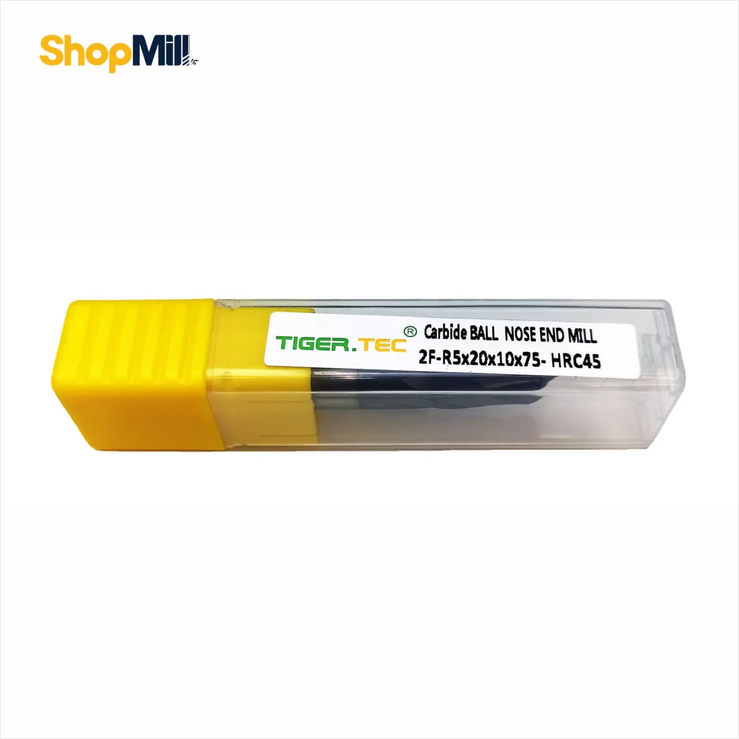 فرز انگشتی بالنوز الماس 10 تایگرتک (TIGER TEC) مدل 2F-R5x20x10x75-HRC45