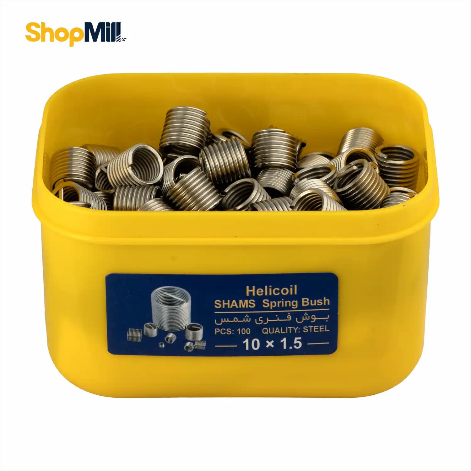 فنر هلی کویل شمس (SHAMS) 100 عددی سایز 10×1.5