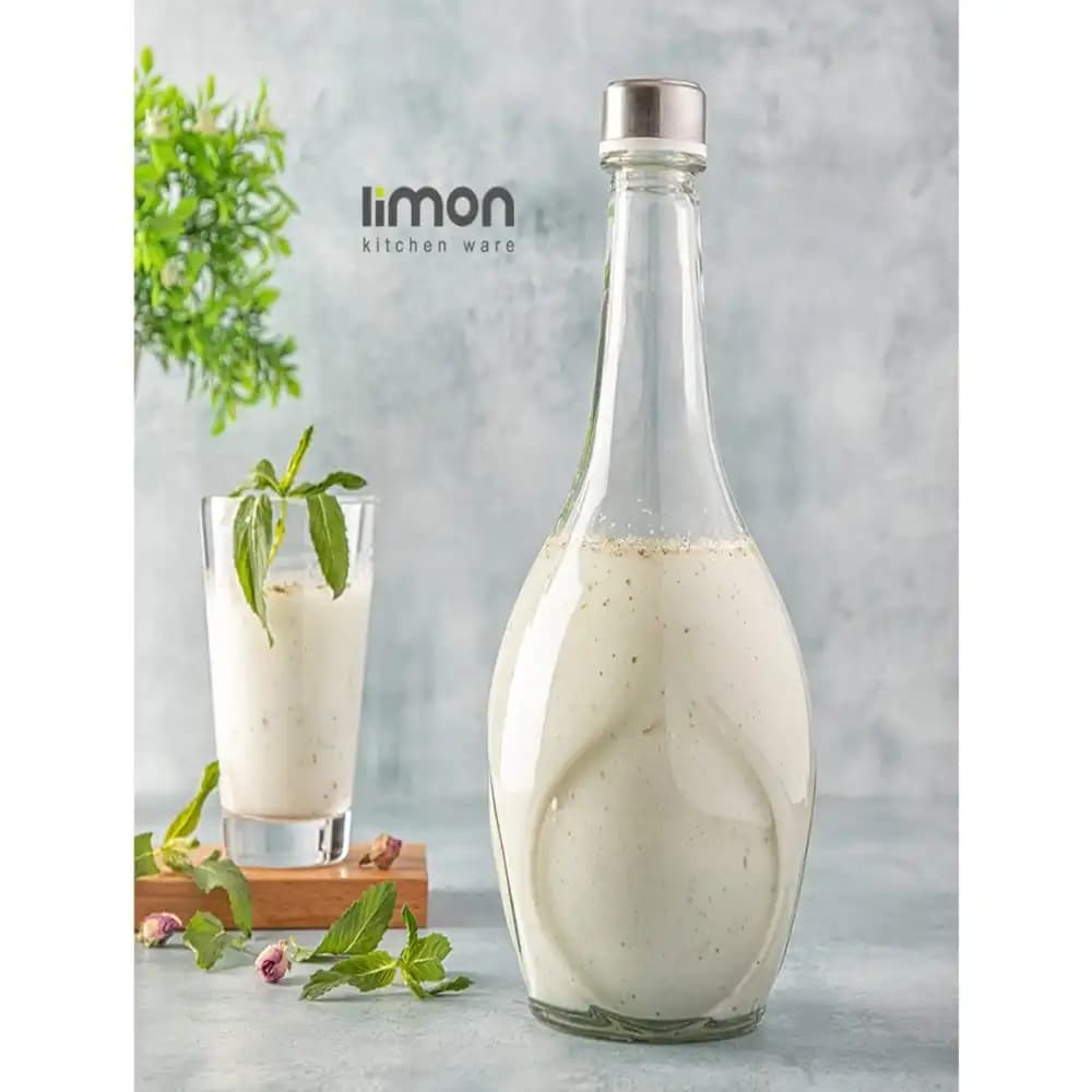 بطری دوغ خوری درب استیل لیمون کد 96200 — تصویر ۲