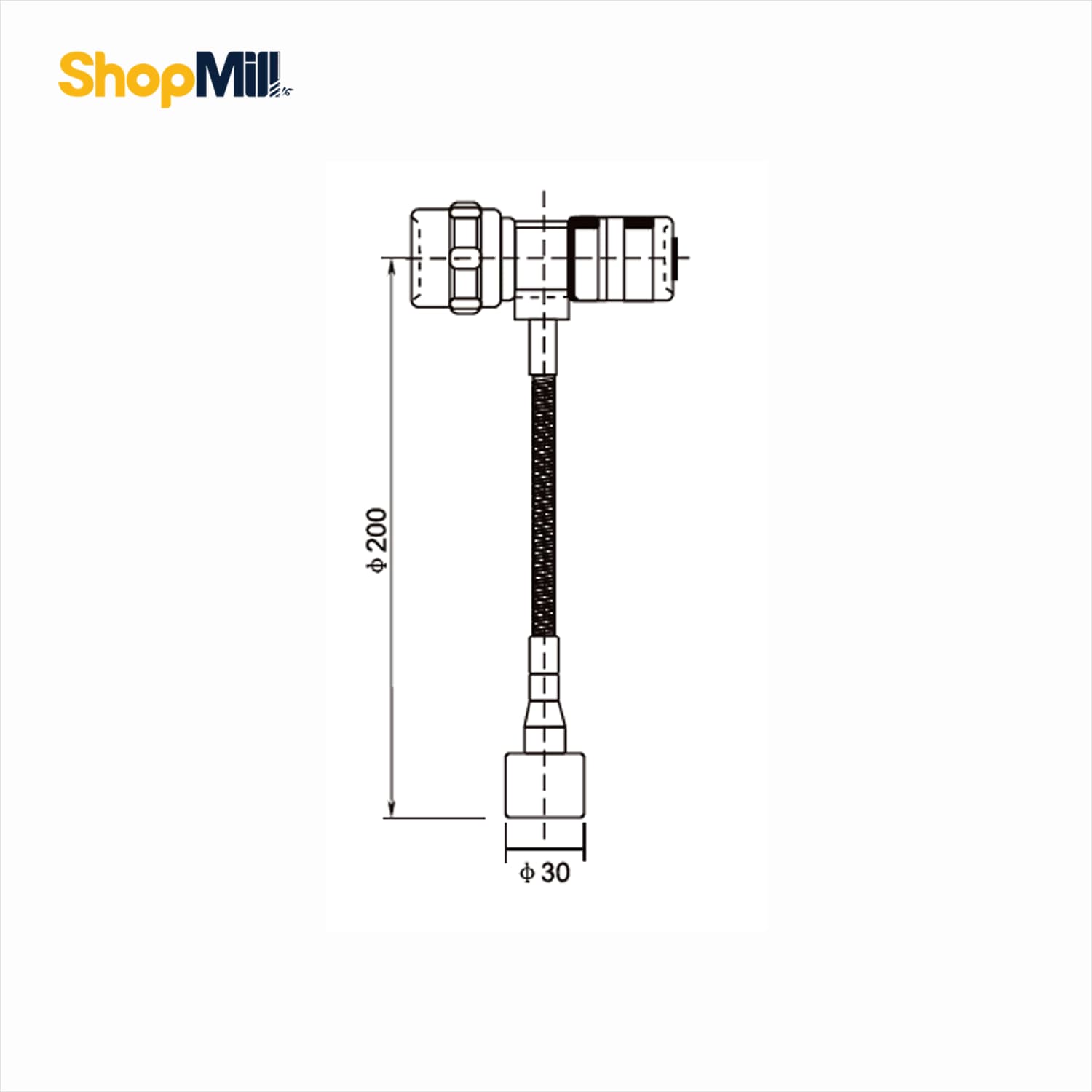 چراغ قوه LED همراه پایه مگنت داسکوا (Dasqua) مدل 0020-7611 — تصویر ۲