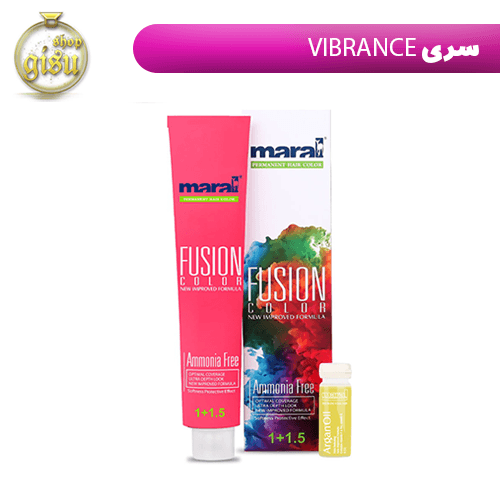 رنگ مو بدون آمونیاک فیوژن کالر مارال (Maral) سری Vibrance حجم 100میل