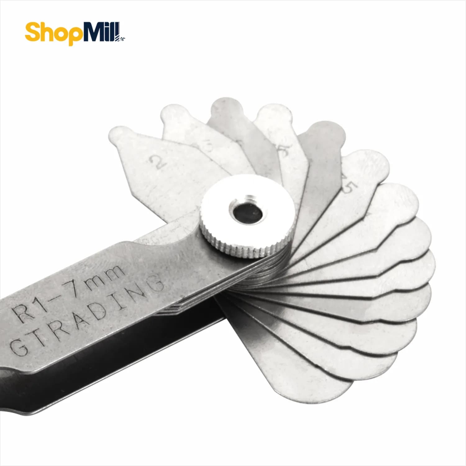 شابلون شعاع سنج 7-1 میلی متر داسکوا (Dasqua) مدل 0005-1351 — تصویر ۲