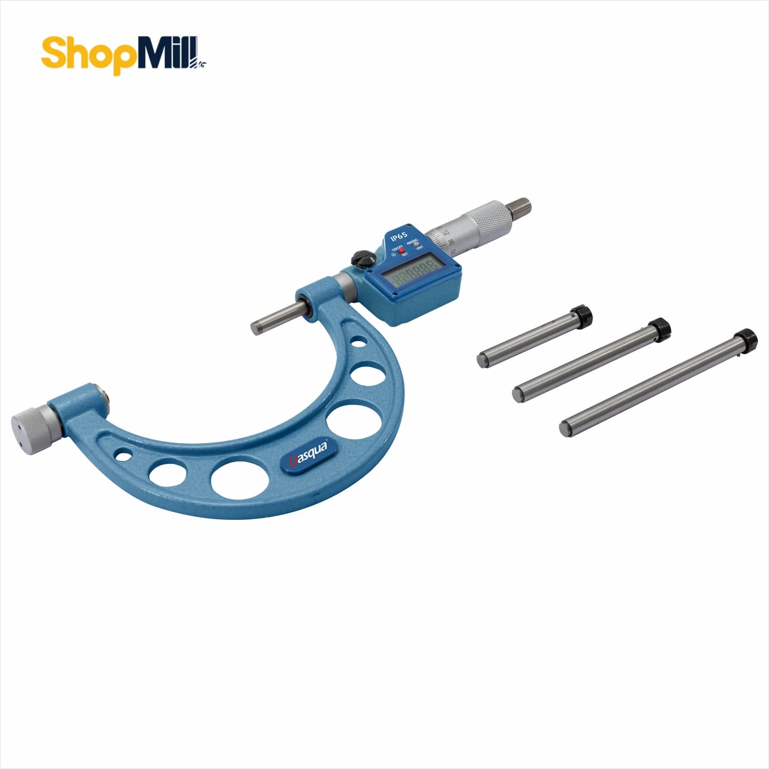 میکرومتر خارج میله ای دیجیتال 400-300 میلی متر ضد اب IP65 داسکوا (Dasqua) مدل 0005-4905
