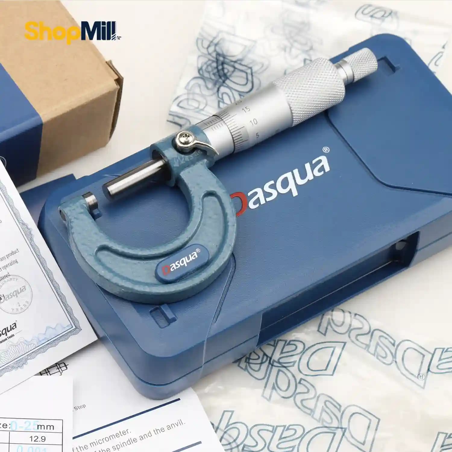 میکرومتر خارج سنج 25-0 میلی متر داسکوا (Dasqua) مدل 8105-4111 — تصویر ۳