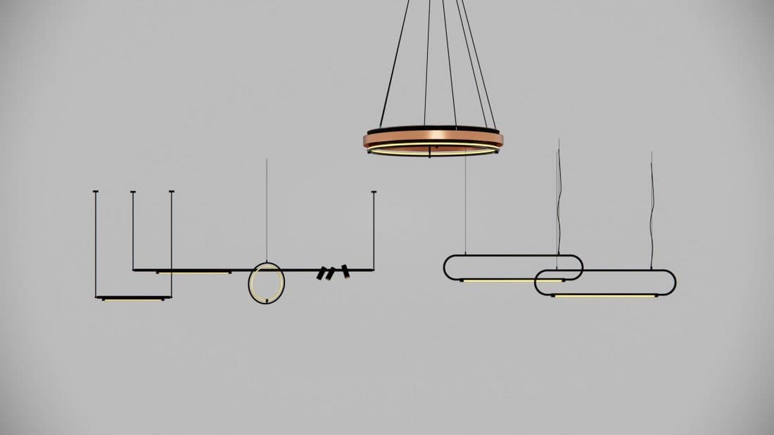 دانلود مجموعه آبجکت چراغ های سقفی اسکچاپ — تصویر ۴