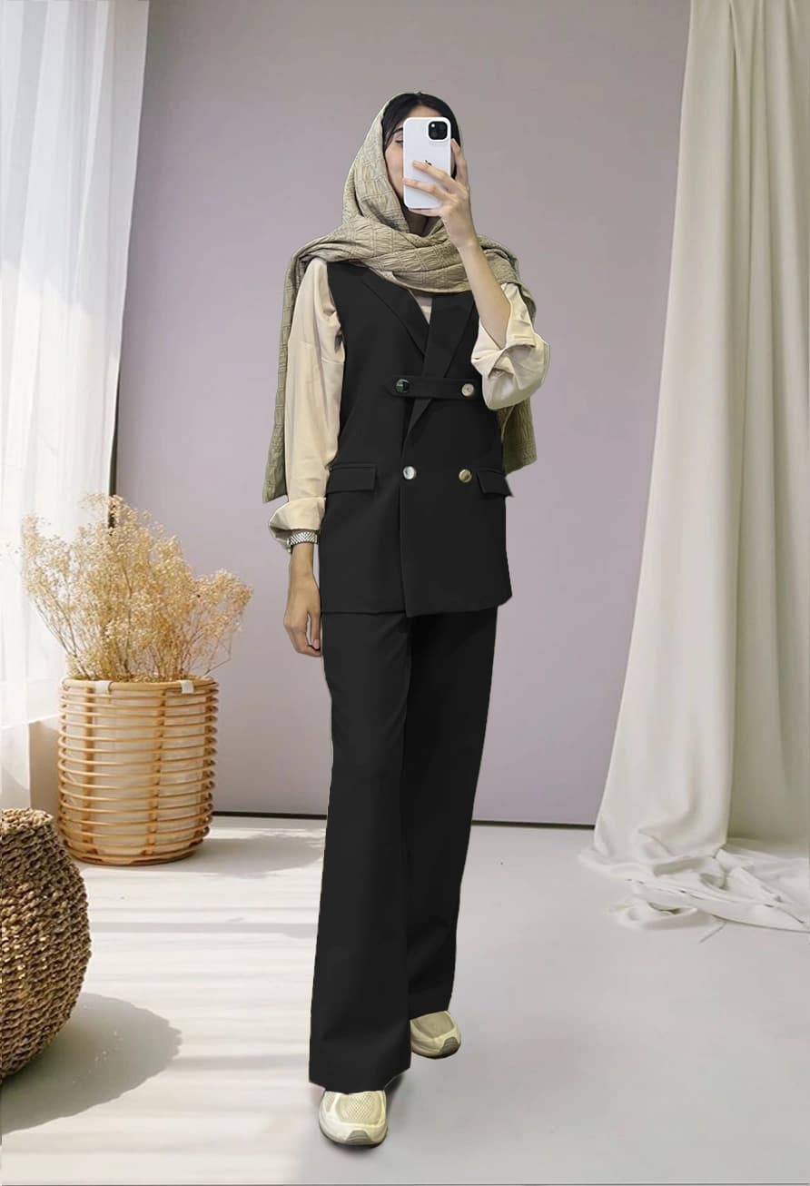 ژیله و شلوار زنانه (سایز 36 تا 38) کد 025794 — تصویر ۶