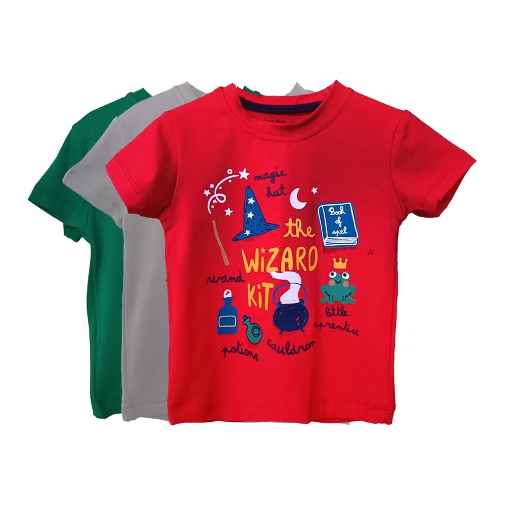 تیشرت طرح WIZARD پسرانه (18 ماه تا 7 سال) کد 628902 — تصویر ۳