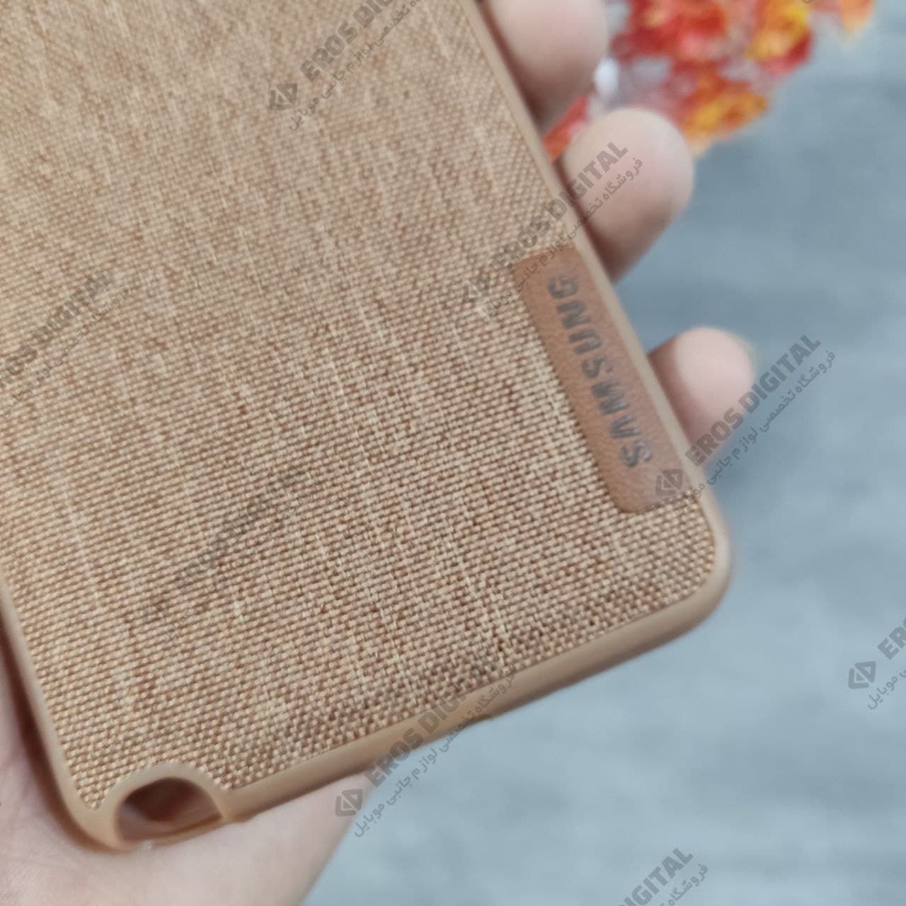 گارد گوشی (7505) Galaxy Note 3 Neo ژله ای پشت پارچه ای لوگو چرم — تصویر ۴