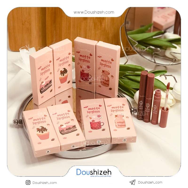 پک رژ لب 3 عددی DR72 کاپ کیک DRAGON — تصویر ۲