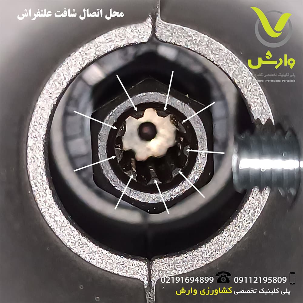 الحاقی کولتیواتور (شخم زن) علف تراش 9 خار 26 میلی متر — تصویر ۳
