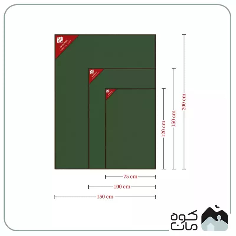 زیرانداز مسافرتی آریامن سایز متوسط K019 — تصویر ۵