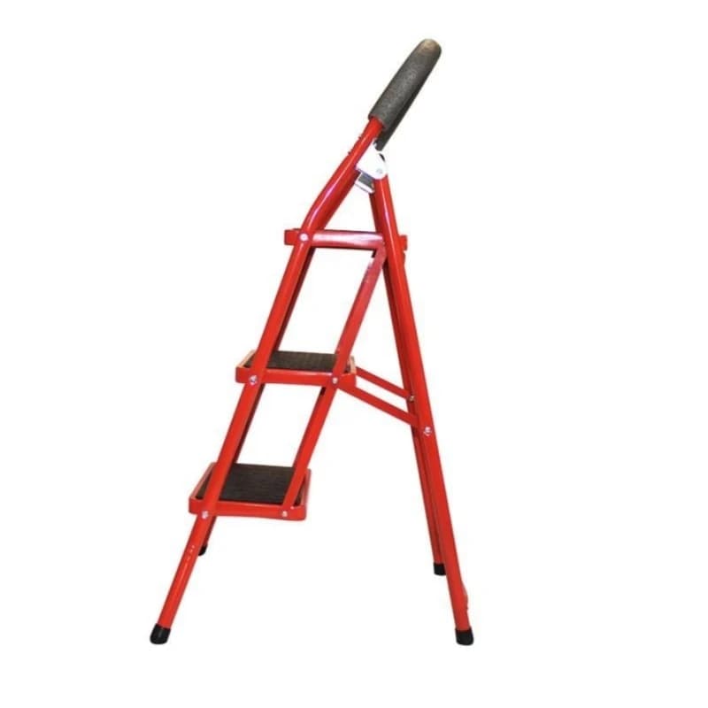 نردبان 3 پله کد 1445 – مشکی – قرمز — تصویر ۲