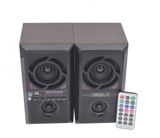 اسپیکر بلوتوثی رم و فلش خور Oreco T-003 + ریموت کنترل — تصویر ۲